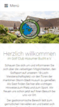 Mobile Screenshot of gc-husumer-bucht.de
